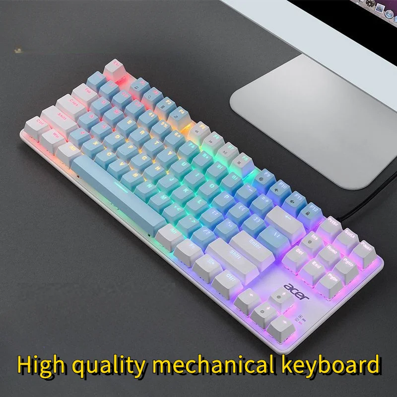 87 Mechanical Wired Keyboard Okw132 Green Axis Red Axis Black Axis Office Game Keyboard Mouse Set
87 Mechanical Wired Keyboard Okw132 Green Axis Red Axis Black Axis Office Game Keyboard Mouse Set
