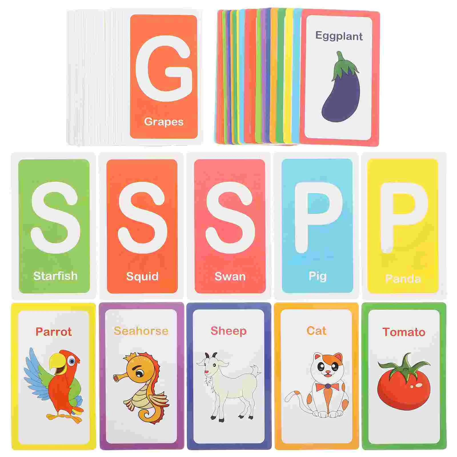 

Early Education Flashcards Interesting Learning Toy Kids Plaything Kindergarten Cartoon for Toddlers Portable Educational Toys