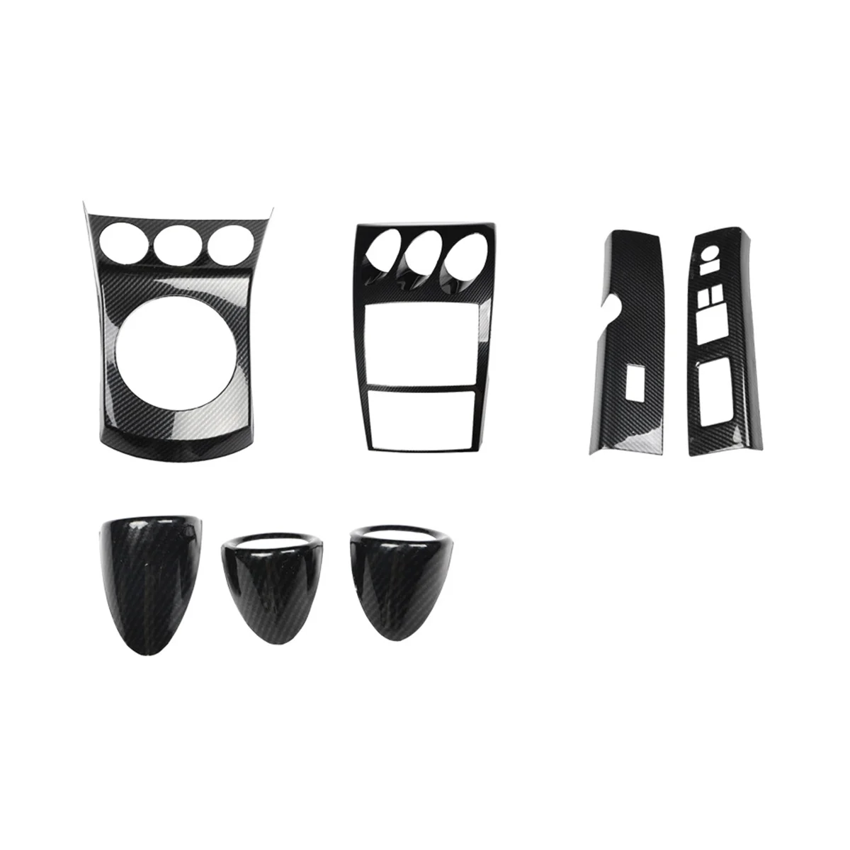 For Nissan 350Z Z33 AT RHD Center Console Gear Panel Window Lift Cover Set Interior Trim Accessories, ABS Carbon Fiber
For Nissan 350Z Z33 AT RHD Center Console Gear Panel Window Lift Cover Set Interior Trim Accessories, ABS Carbon Fiber