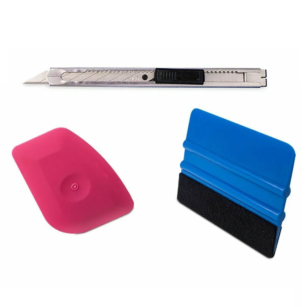 Car Vinyl Wrapping Tools 3 Tools, Fabric Felt Squeegee, Wool Squeegee, Vinyl Cutter, Plastic + Metal Window Tinting Kit
Car Vinyl Wrapping Tools 3 Tools, Fabric Felt Squeegee, Wool Squeegee, Vinyl Cutter, Plastic + Metal Window Tinting Kit