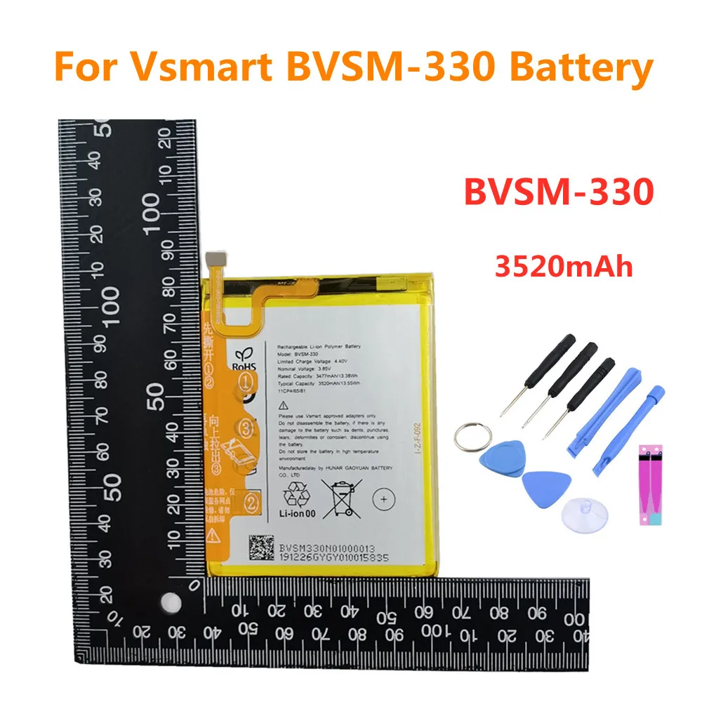 3520mAh BVSM 330 Battery For VSMART BVSM-330 BVSM330 Bateria Battery Batteries Fast Shipping + Tracking Number + Tools
3520mAh BVSM 330 Battery For VSMART BVSM-330 BVSM330 Bateria Battery Batteries Fast Shipping + Tracking Number + Tools