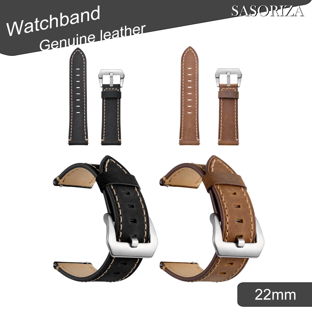 Ремешок из натуральной кожи для Galaxy Watch 3 Gear S3 Huawei Watch 3 GT GT2 Amazfit купальник и т. Д. Универсальный ремешок для часов 22 мм
Ремешок из натуральной кожи для Galaxy Watch 3 Gear S3 Huawei Watch 3 GT GT2 Amazfit купальник и т. Д. Универсальный ремешок для часов 22 мм