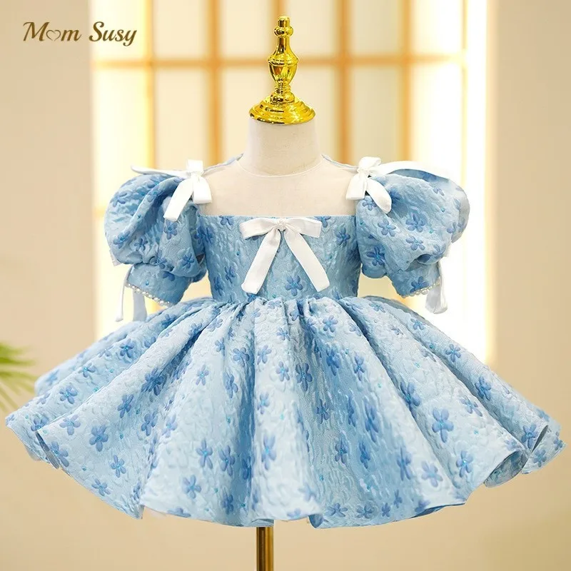Baby Girl Princess Flower Dress Puff Sleeve Infant Toddler Child Vintage Bow Vestido Party Pageant Birthday Baby Clothes 1-14Y
Baby Girl Princess Flower Dress Puff Sleeve Infant Toddler Child Vintage Bow Vestido Party Pageant Birthday Baby Clothes 1-14Y