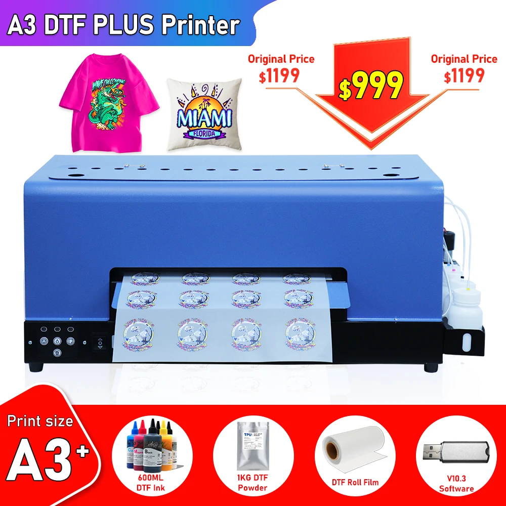 A3 L805 DTF Printer Direct To Film DTF Printers A3 T shirt printing machine for Fabric clothes Jeans DTF Heat Transfer Printer
A3 L805 DTF Printer Direct To Film DTF Printers A3 T shirt printing machine for Fabric clothes Jeans DTF Heat Transfer Printer