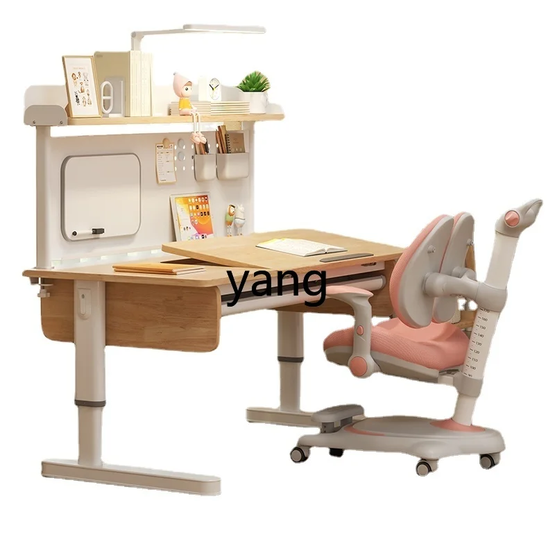 LMM Solid Wood Study Table Children's Lifting Desk Home Pupils' Writing Table and Chair
LMM Solid Wood Study Table Children's Lifting Desk Home Pupils' Writing Table and Chair