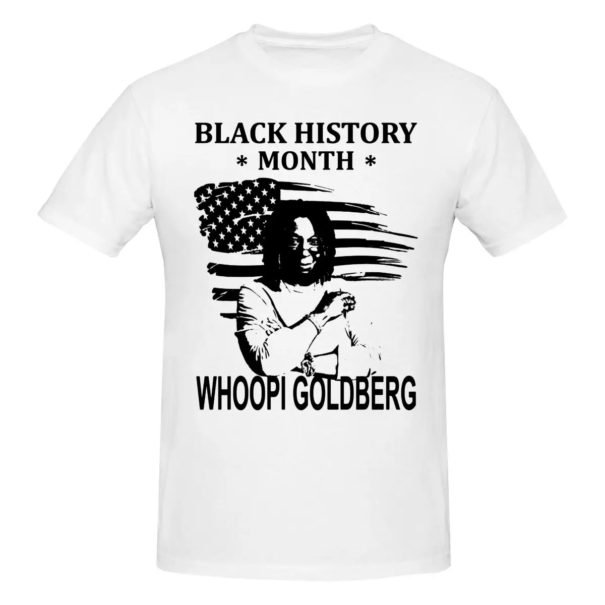 Whoopi Goldberg Black History Month Flag T Shirt O-neck Cotton Custom Short Sleeve Men Tshirt
Whoopi Goldberg Black History Month Flag T Shirt O-neck Cotton Custom Short Sleeve Men Tshirt
