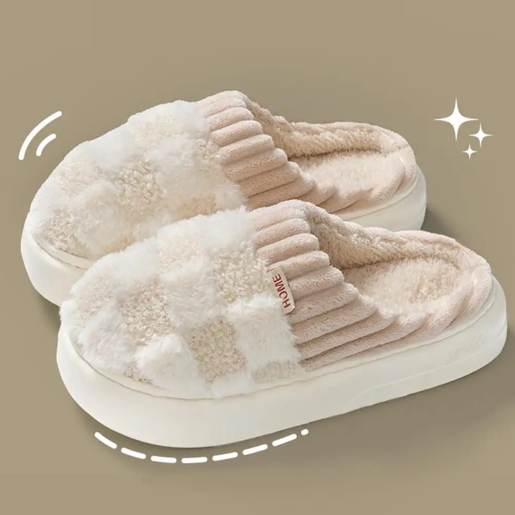 Women Cozy Slippers Cozy Winter Cotton Slippers with Thick Wear-resistant Sole Anti-skid Warmth Knitted Plush for Resistant
Women Cozy Slippers Cozy Winter Cotton Slippers with Thick Wear-resistant Sole Anti-skid Warmth Knitted Plush for Resistant