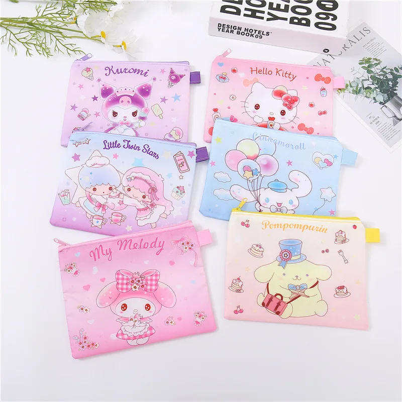 Kawaii Sanrios Printed Oxford Cloth Document Bill Storage Bag Cartoon Kuromi Melody Cinnamoroll Pochacco Storage Three Piece Set
Kawaii Sanrios Printed Oxford Cloth Document Bill Storage Bag Cartoon Kuromi Melody Cinnamoroll Pochacco Storage Three Piece Set