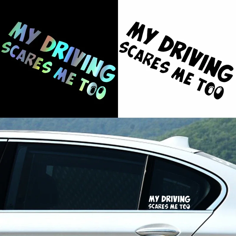 G156 Car Stickers Vinyl Decals My Driving Scares Me Too Motorcycle Decorative Accessories Creative Black/White/Laser 21.5X7CM
G156 Car Stickers Vinyl Decals My Driving Scares Me Too Motorcycle Decorative Accessories Creative Black/White/Laser 21.5X7CM