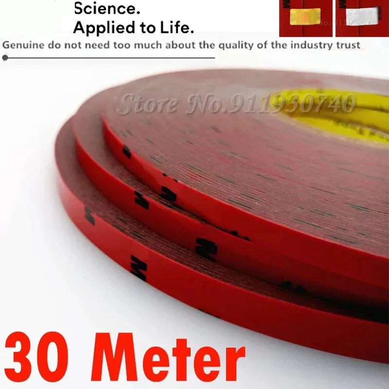 30M SUPER STRONG DOUBLE SIDED TAPE / Bike Bicycle Car Vehicele / WATERPROOF/ OUTDOOR / HEAVY DUTY / Self Adhesive foam tape
30M SUPER STRONG DOUBLE SIDED TAPE / Bike Bicycle Car Vehicele / WATERPROOF/ OUTDOOR / HEAVY DUTY / Self Adhesive foam tape