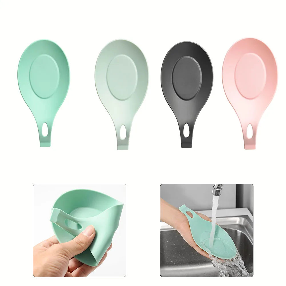Silicone Spoon Rest Soup Spoon Mat Spoon Pad Spoon Holder High Temperature Resistance Multi Color Keep Countertops Clean Kitchen
Silicone Spoon Rest Soup Spoon Mat Spoon Pad Spoon Holder High Temperature Resistance Multi Color Keep Countertops Clean Kitchen