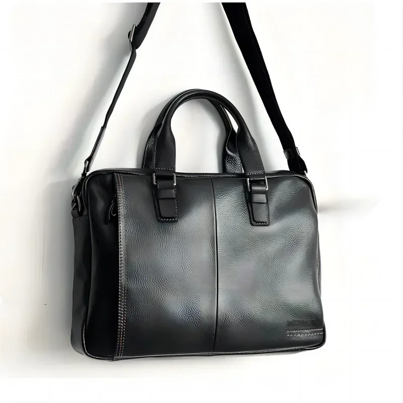 Men's Leather Briefcase Business Handbags File Bags Computer Bags Head Office Bags Large Capacity
Men's Leather Briefcase Business Handbags File Bags Computer Bags Head Office Bags Large Capacity