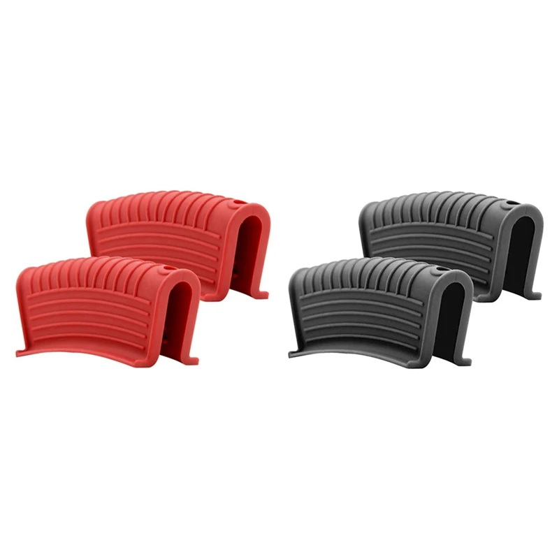 4 Pcs Silicone Pan Handle Cover Insulation Cover Pan Ear Clip Cast Iron Pan Wok Handle Holder, 2 Pcs Red & 2 Pcs Black
4 Pcs Silicone Pan Handle Cover Insulation Cover Pan Ear Clip Cast Iron Pan Wok Handle Holder, 2 Pcs Red & 2 Pcs Black
