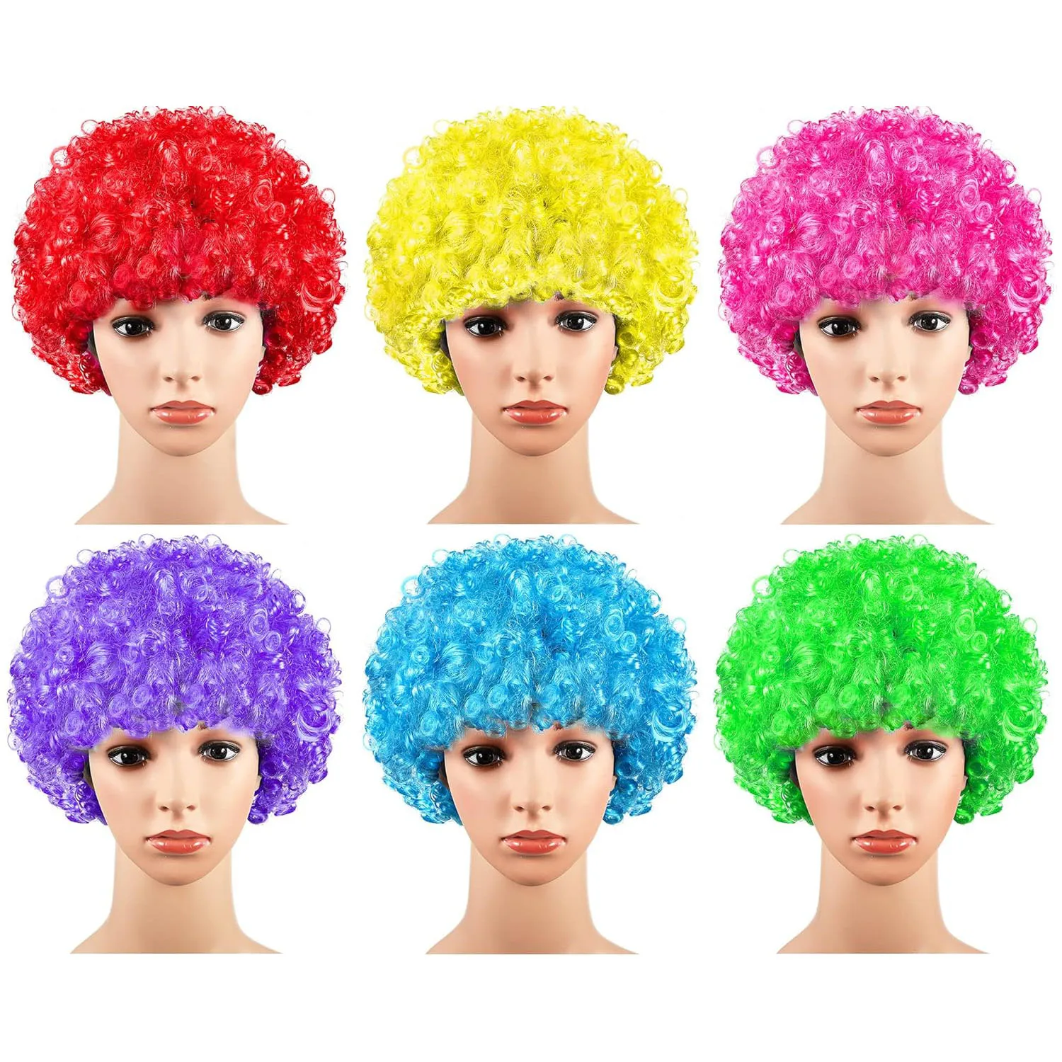 Neon Clown Wig Fluffy Colorful Afro Puff Wig Synthetic 70s 80s 90s Wig Cap Cosplay Mardi Gras Party Favors for Kids Adults
Neon Clown Wig Fluffy Colorful Afro Puff Wig Synthetic 70s 80s 90s Wig Cap Cosplay Mardi Gras Party Favors for Kids Adults