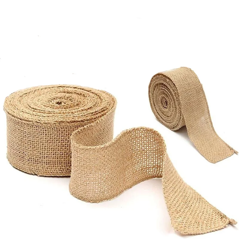 Wholesale 2M/Roll Jute Ribbon Crafts Sewing DIY Jute Fabric Burlap Lace Trim Gift Wrapping Wedding Christmas Home Decoration
Wholesale 2M/Roll Jute Ribbon Crafts Sewing DIY Jute Fabric Burlap Lace Trim Gift Wrapping Wedding Christmas Home Decoration