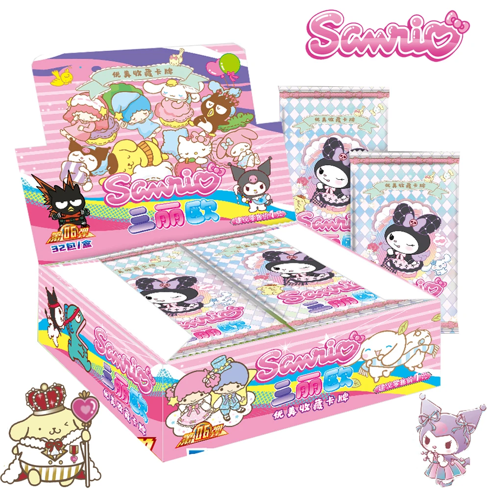 

Sanrio Cards Collection For Children Kawaii Hello Kitty Kuromi Pochacco Melody Cinnamoroll Flash Card Kids Birthday Gifts Toys