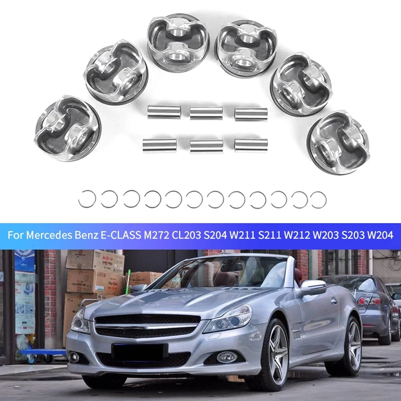 6 Pcs Pistons & Rings Kit 2720303717 2720304017 A2720301018 For Mercedes Benz E-CLASS M272 CL203 S204 W211 S211 W212
6 Pcs Pistons & Rings Kit 2720303717 2720304017 A2720301018 For Mercedes Benz E-CLASS M272 CL203 S204 W211 S211 W212