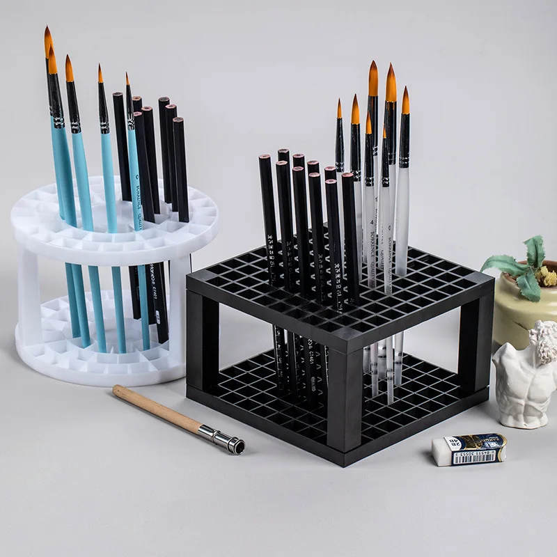 96 Holes Paint Brushes Holder Multifunctional Square Pen Display Stand Pencil Storage Rack Painting Students Desk Organizer
96 Holes Paint Brushes Holder Multifunctional Square Pen Display Stand Pencil Storage Rack Painting Students Desk Organizer