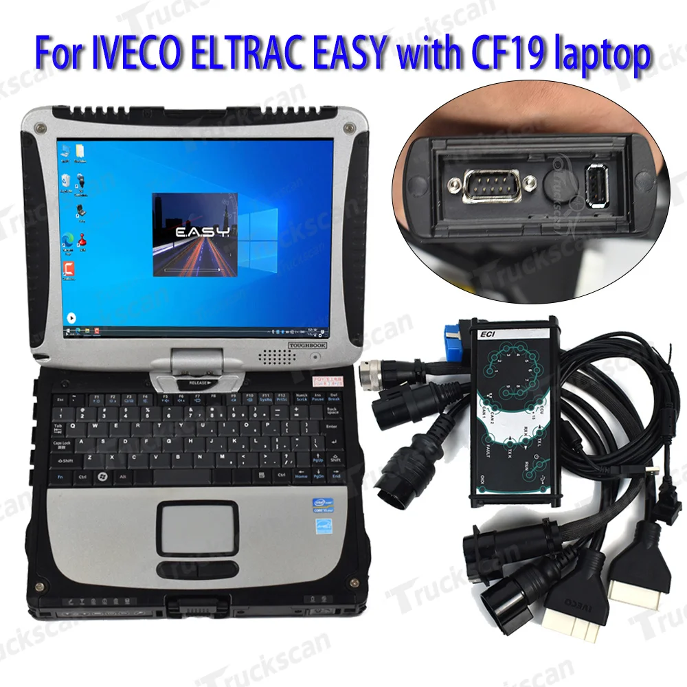 For IVECO ELTRAC EASY with IVECO Eltrac 16.1 version Module IVECO ECI Truck Diagnostic Scanner+CF19 laptop
For IVECO ELTRAC EASY with IVECO Eltrac 16.1 version Module IVECO ECI Truck Diagnostic Scanner+CF19 laptop