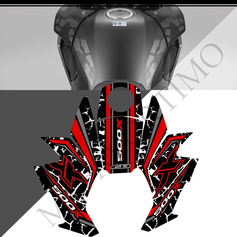 

adesivos cb 500x For Honda CB500X CB 500X Tank Pad Sticker Decal Protector Helmet Emblem Trunk Luggage Fairing Fender 2017-2021