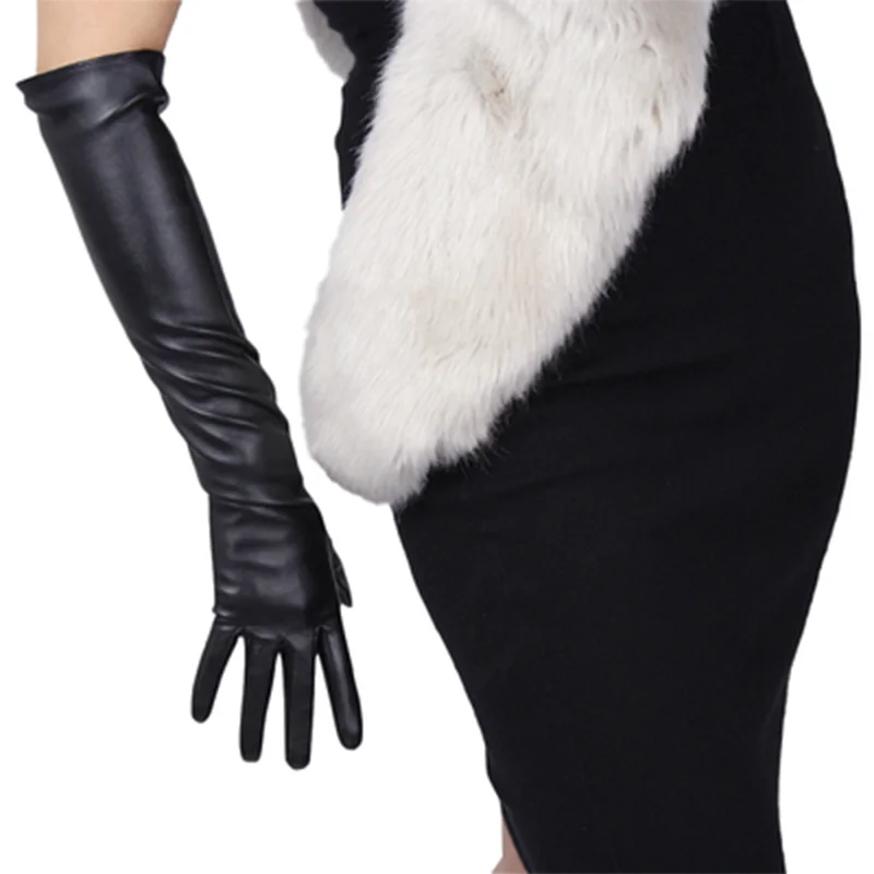 Sexy Leopard Touch Screen Gloves Winter Women PU Black 50cm Long Simulation Leather Thin Full Finger Warm Driving Mittens K52
Sexy Leopard Touch Screen Gloves Winter Women PU Black 50cm Long Simulation Leather Thin Full Finger Warm Driving Mittens K52
