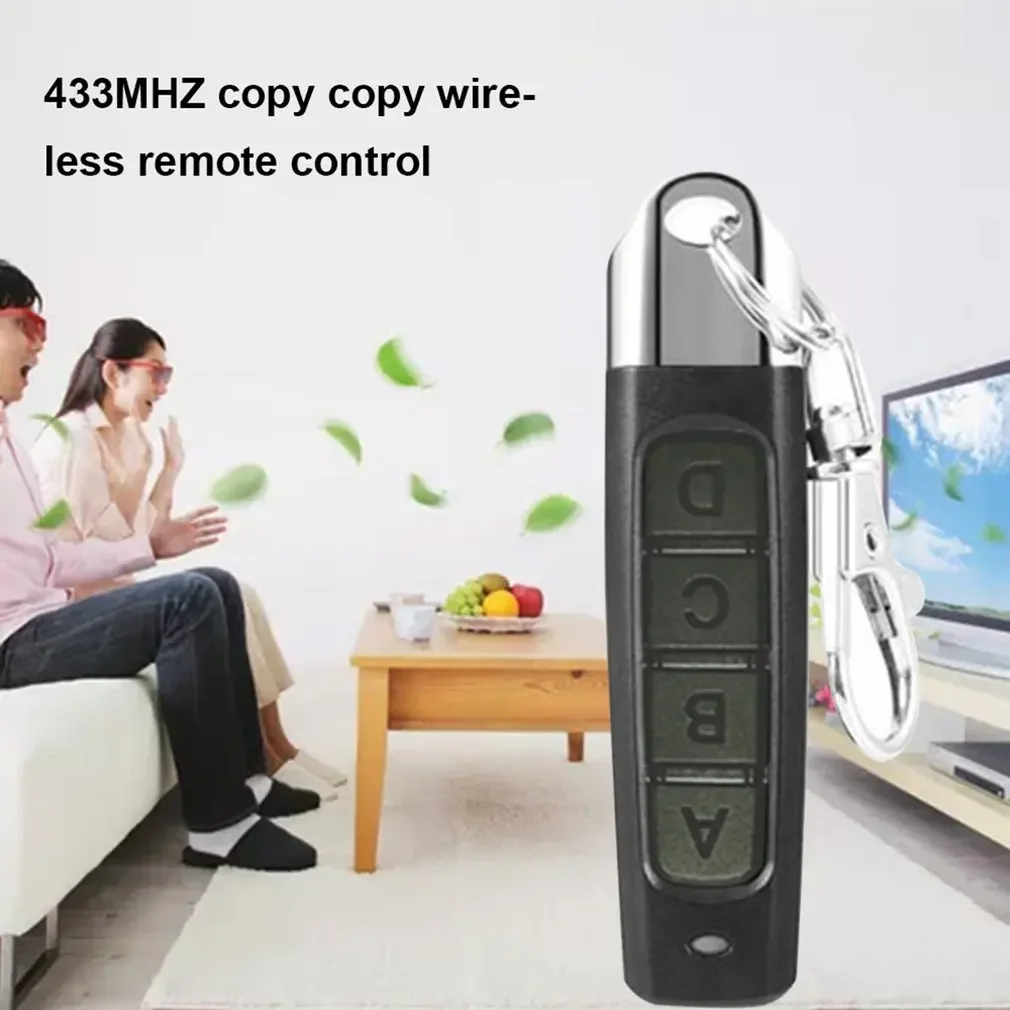 

Garage Door Remote Control 433MHZ 4 Channe Gate Opener Remote Control Duplicator Clone Cloning Code Car Key Fixed Code Universal