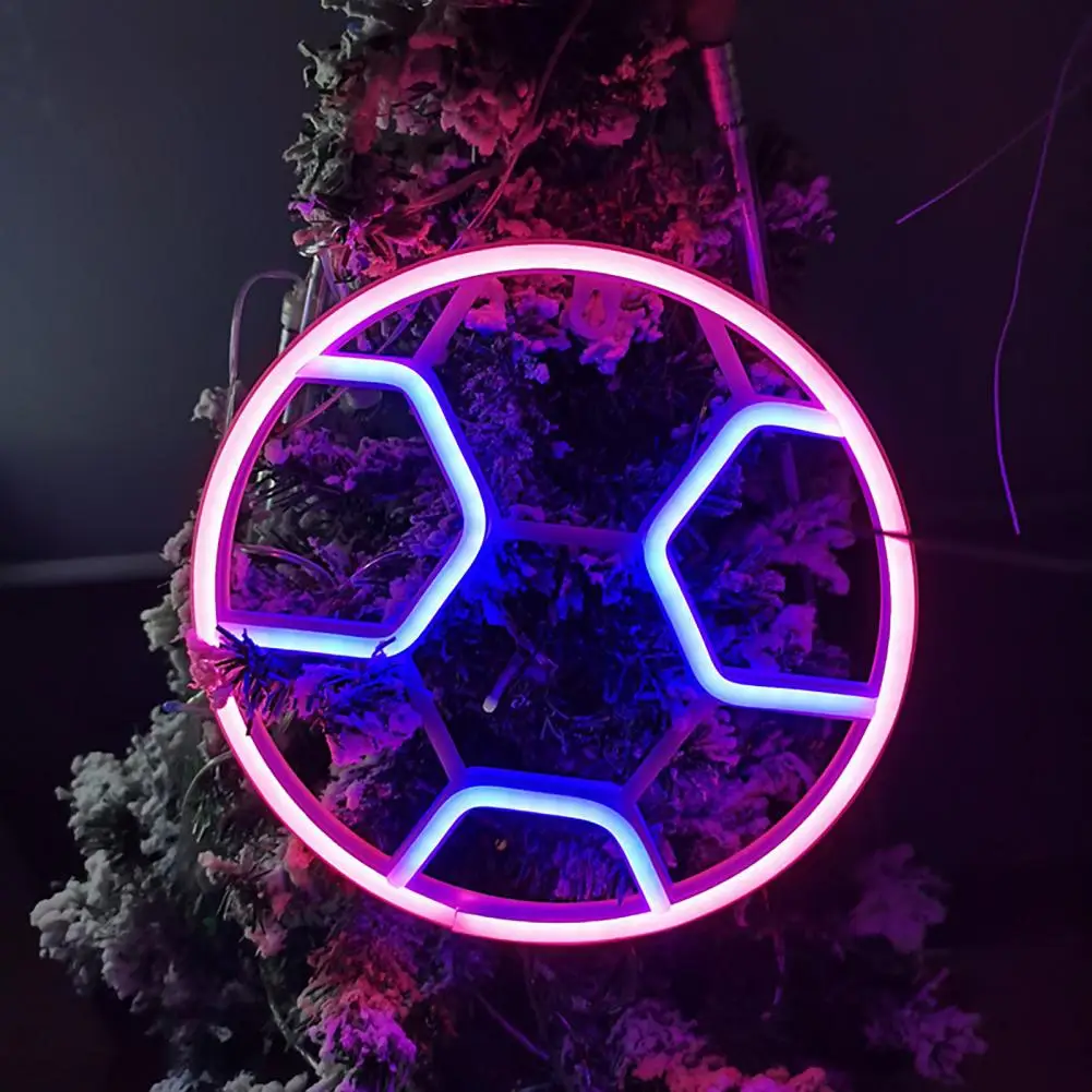 Easy to Operate Night Light Football Neon Light Wall Hanging Create Atmosphere with Fine Workmanship Wedding for Bedroom
Easy to Operate Night Light Football Neon Light Wall Hanging Create Atmosphere with Fine Workmanship Wedding for Bedroom