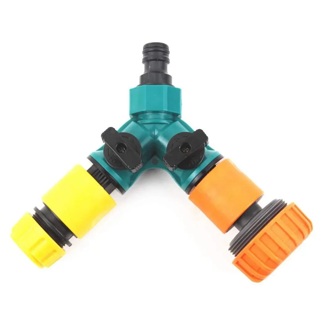 2 Way Hose Pipe Splitter Connector Adaptor Garden Hose Water Diverter Plastictee Joint With Switch Valve Nipple Interface
2 Way Hose Pipe Splitter Connector Adaptor Garden Hose Water Diverter Plastictee Joint With Switch Valve Nipple Interface