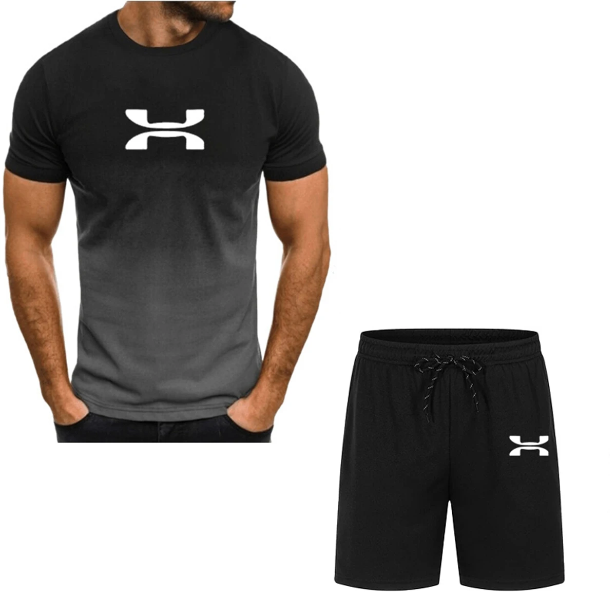 Conjunto de manga corta y pantalones cortos para hombre, ropa deportiva informal de gran tamaño, moda de verano, 2 piezas
Conjunto de manga corta y pantalones cortos para hombre, ropa deportiva informal de gran tamaño, moda de verano, 2 piezas