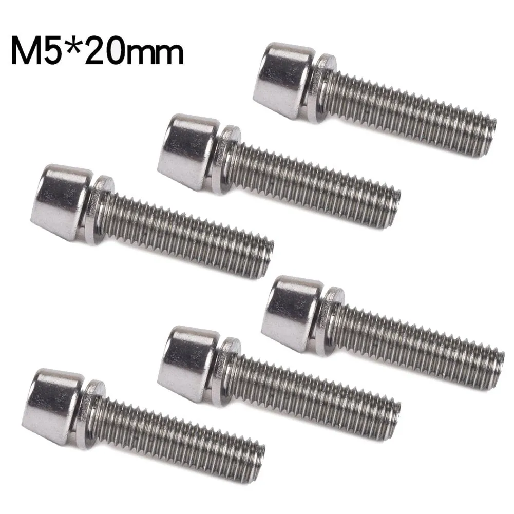 Durable Hot Stem Bolts Screws Stem Screws High Precision Steel MTB Road Bike For Derailleur Mount Parts Repair 6pcs
Durable Hot Stem Bolts Screws Stem Screws High Precision Steel MTB Road Bike For Derailleur Mount Parts Repair 6pcs