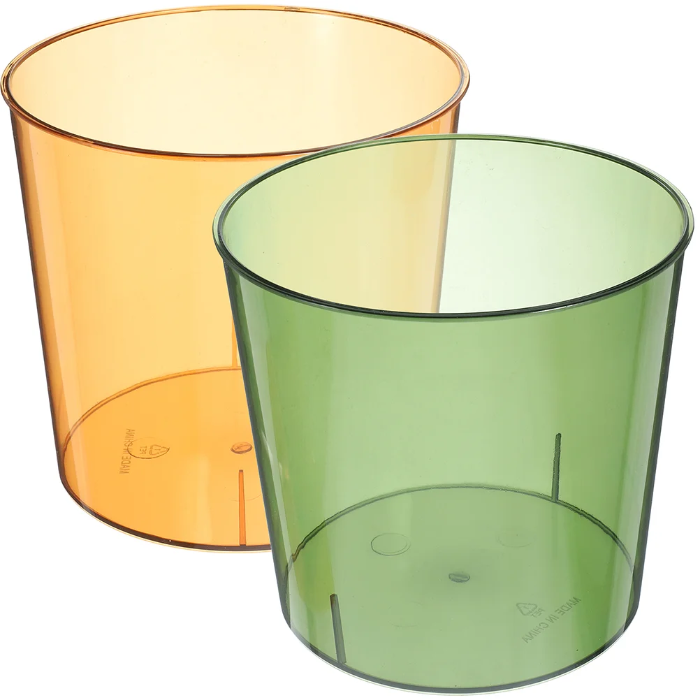 Plastic Waste Basket Clear Round Trash Can 2Pcs Wastebasket Garbage Container Bin Trash Bin Green Orange
Plastic Waste Basket Clear Round Trash Can 2Pcs Wastebasket Garbage Container Bin Trash Bin Green Orange