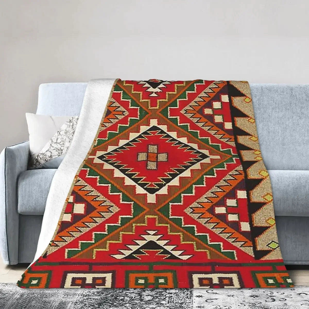 

Одеяло-седло Navajo 1890, мягкие теплые фланелевые покрывала, покрывало для кровати, гостиной, пикника, путешествия, дома, дивана