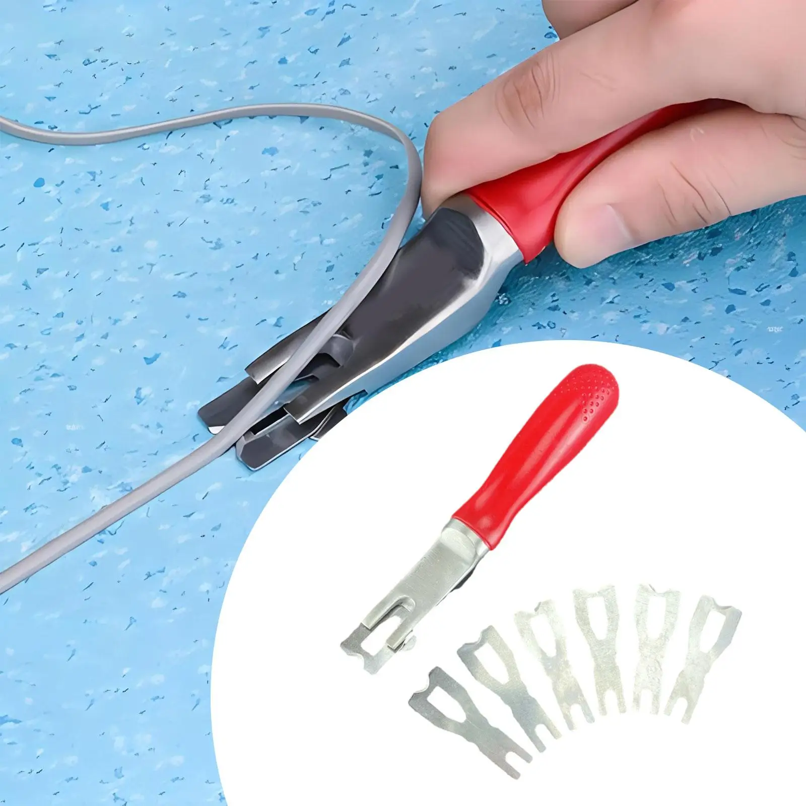 Flooring Welding Versatile Trimming Tool Plastic PVC Tool Set Durable Floor Carpet Easy to Use Vinyl Welding Tool Wire Leveling
Flooring Welding Versatile Trimming Tool Plastic PVC Tool Set Durable Floor Carpet Easy to Use Vinyl Welding Tool Wire Leveling