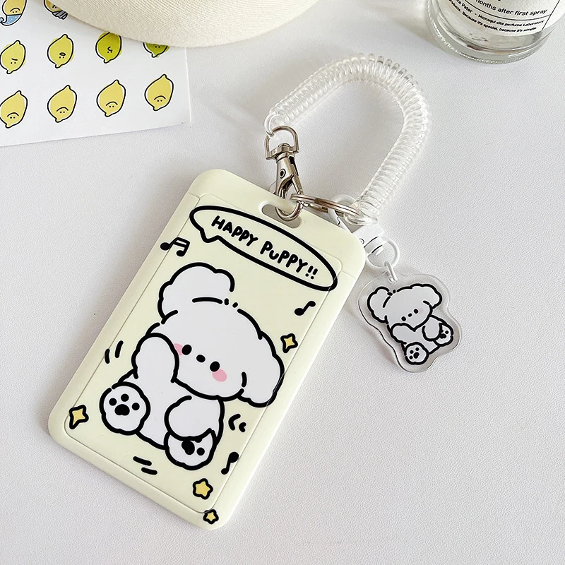 Rabbit Dog Card Set Elastic Rope Student School Card Protection Case Key Chain Cute Tiger Panda Koala Cat Pig Bear Lamb Tulip
Rabbit Dog Card Set Elastic Rope Student School Card Protection Case Key Chain Cute Tiger Panda Koala Cat Pig Bear Lamb Tulip