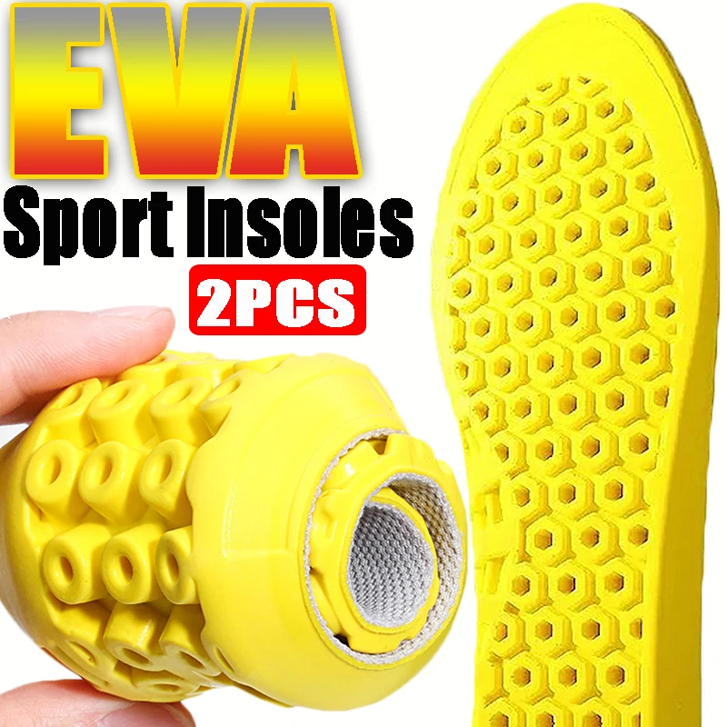 

High Elasticity EVA Shock Absorption Sports Insoles Soft Insole Foot Support Shoe Pads Orthopedic Feet Care Insert Sole Cushion