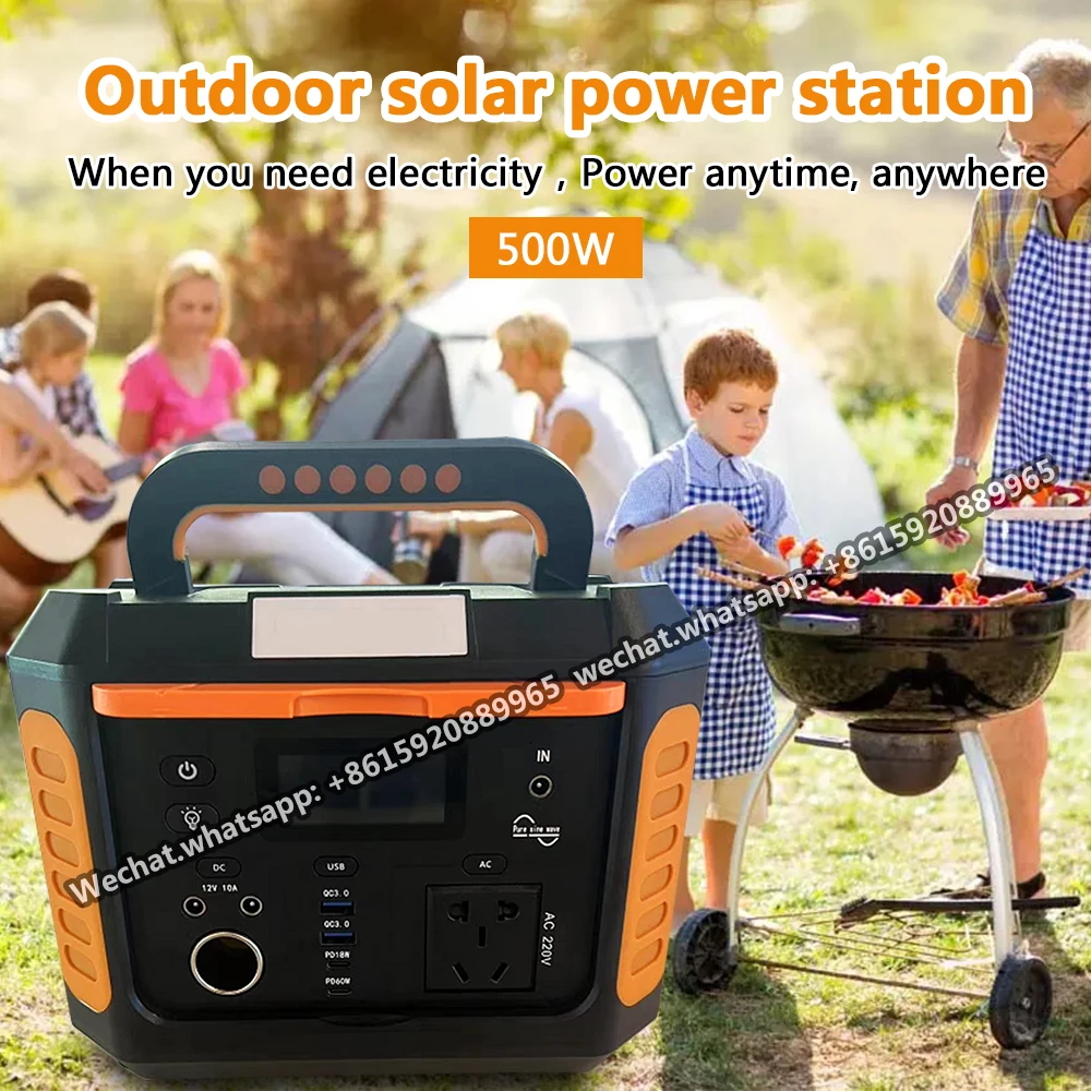 500W BACKUP Smart Power Station Solar Panel Rechargeable Outdoor Emergency Generator With Wireless Charging LED Flashlight
500W BACKUP Smart Power Station Solar Panel Rechargeable Outdoor Emergency Generator With Wireless Charging LED Flashlight