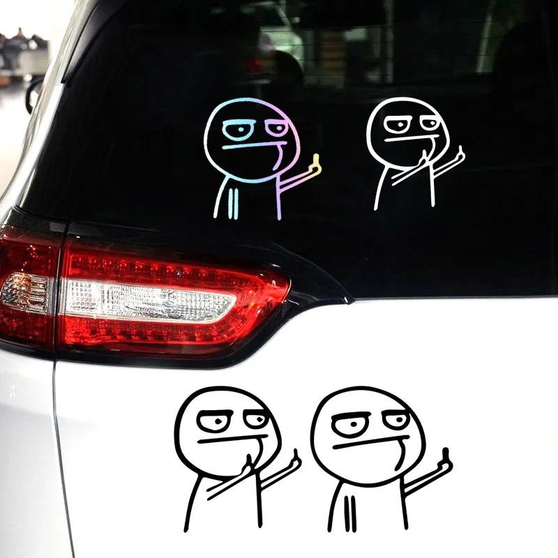 Car Sticker Taunt Despise JDM Funny Middle Finger Personality Humorous Creativity Car Sticker Body Sticker Firm Cartoon Sticker
Car Sticker Taunt Despise JDM Funny Middle Finger Personality Humorous Creativity Car Sticker Body Sticker Firm Cartoon Sticker