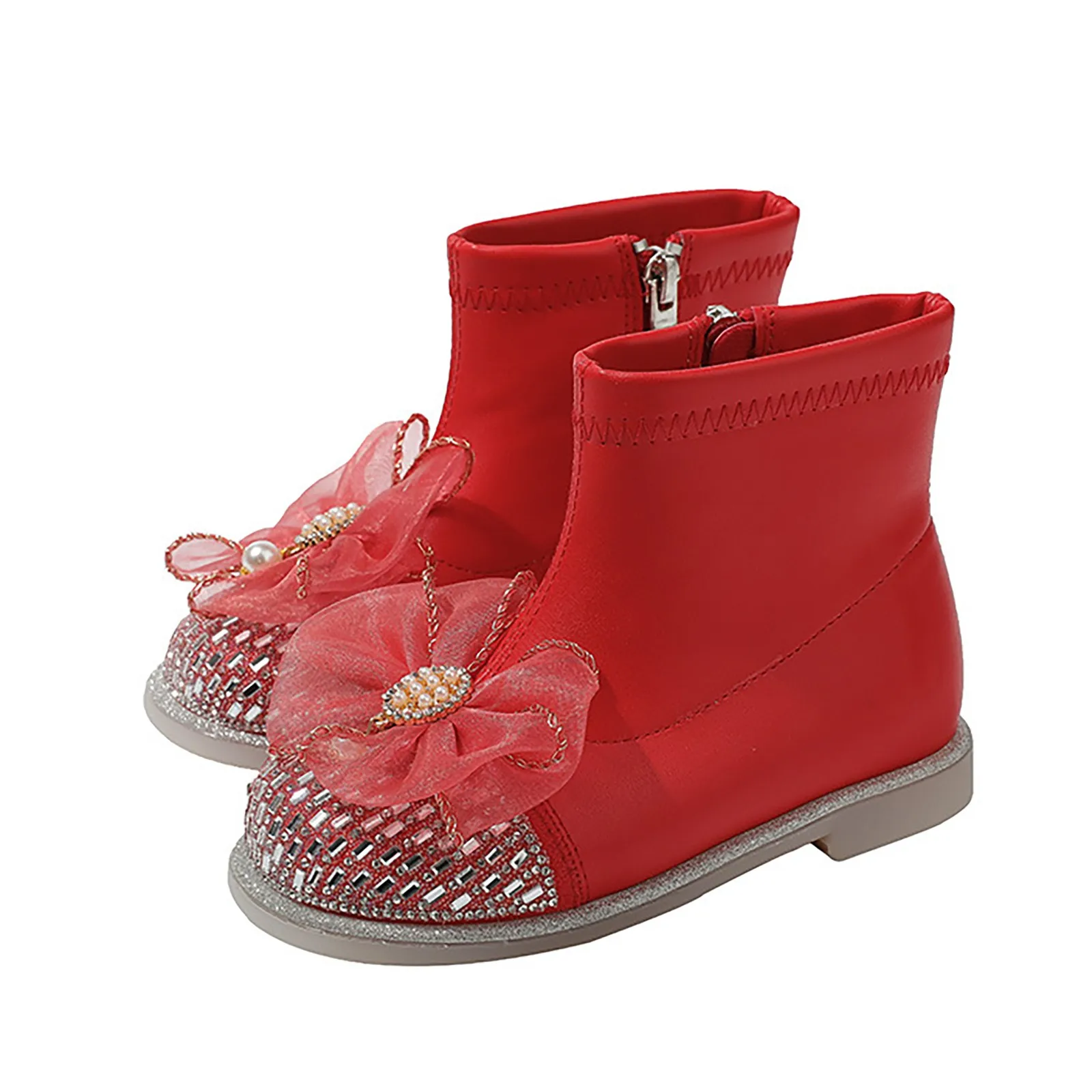 Girls Glitter Ankle Boots Kids Low Heel Dress Booties Fashion Side Zipper Short Flat Shoes Shoe for Toddler Girls
Girls Glitter Ankle Boots Kids Low Heel Dress Booties Fashion Side Zipper Short Flat Shoes Shoe for Toddler Girls