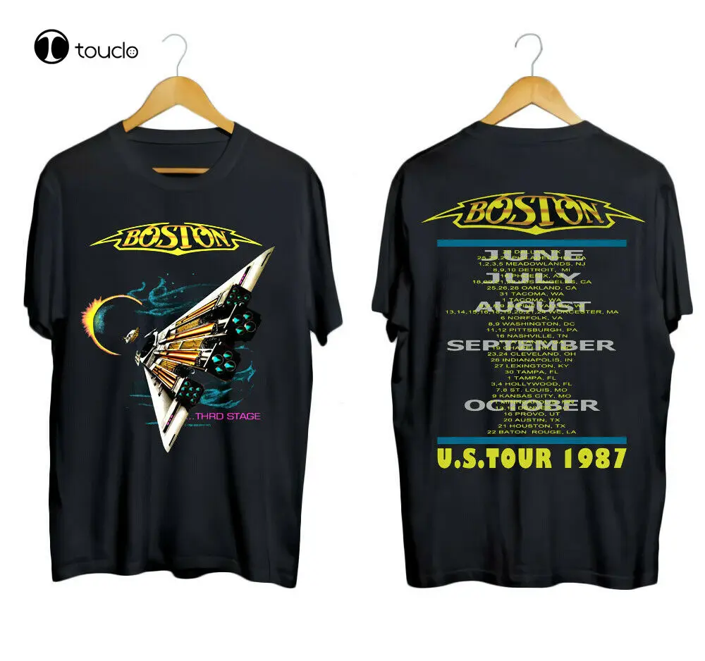 Boston Band 1987 Us Tour Third Stage Space Ship Unisex T-Shirt S-5Xl Custom Aldult Teen Unisex Digital Printing Tee Shirts
Boston Band 1987 Us Tour Third Stage Space Ship Unisex T-Shirt S-5Xl Custom Aldult Teen Unisex Digital Printing Tee Shirts