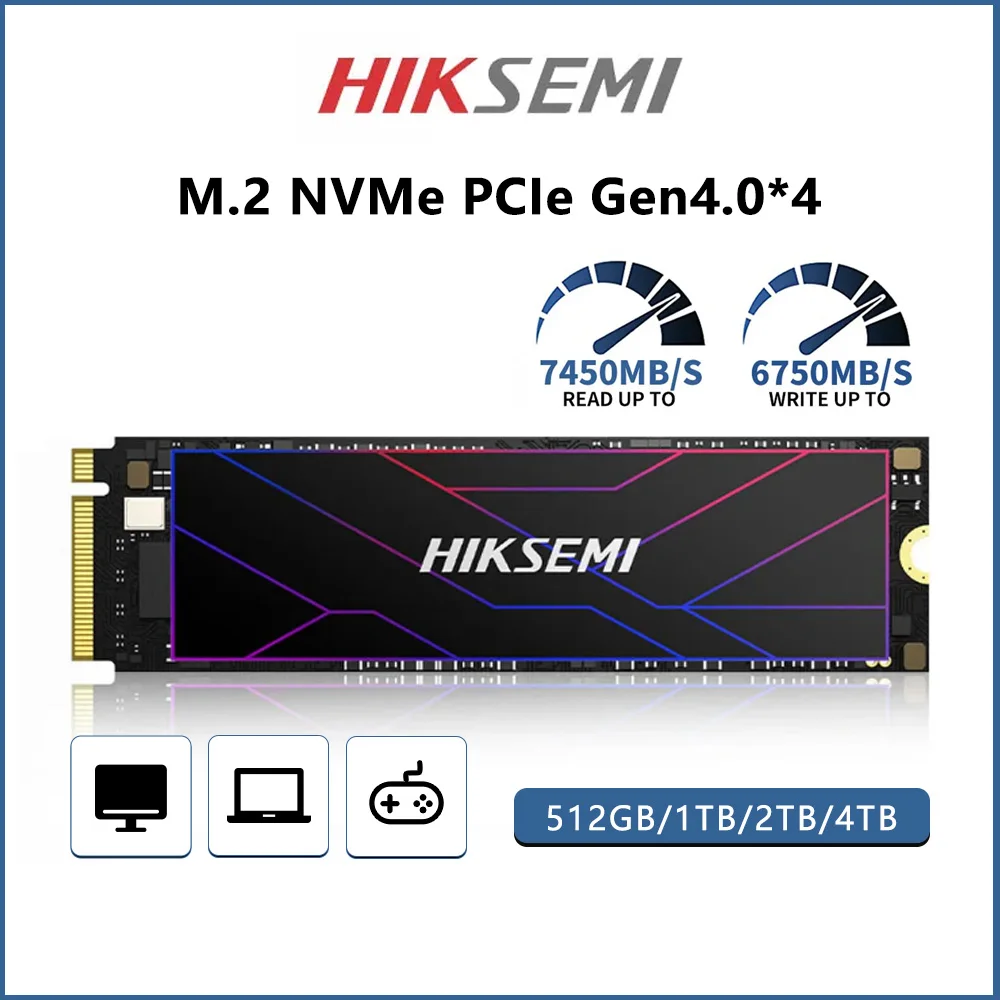 

HIKSEMI SSD 2TB 1TB 512GB SSD M2 NVMe PCIe 4.0 X4 M.2 2280 NVMe Drive Internal Solid State Disk for PS5 Desktop Free shipping