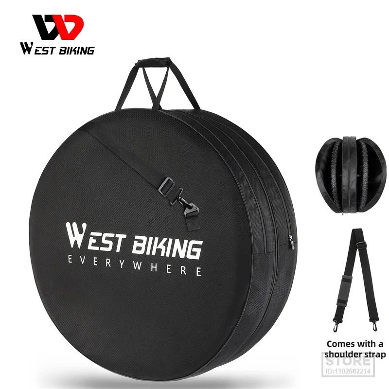 

WEST BIKING Bike Wheels Bag 26-29 Inch MTB 700C Road Road Bike Wheel Set Carry Portable Bag Waterproof Wheelset Protective Cover