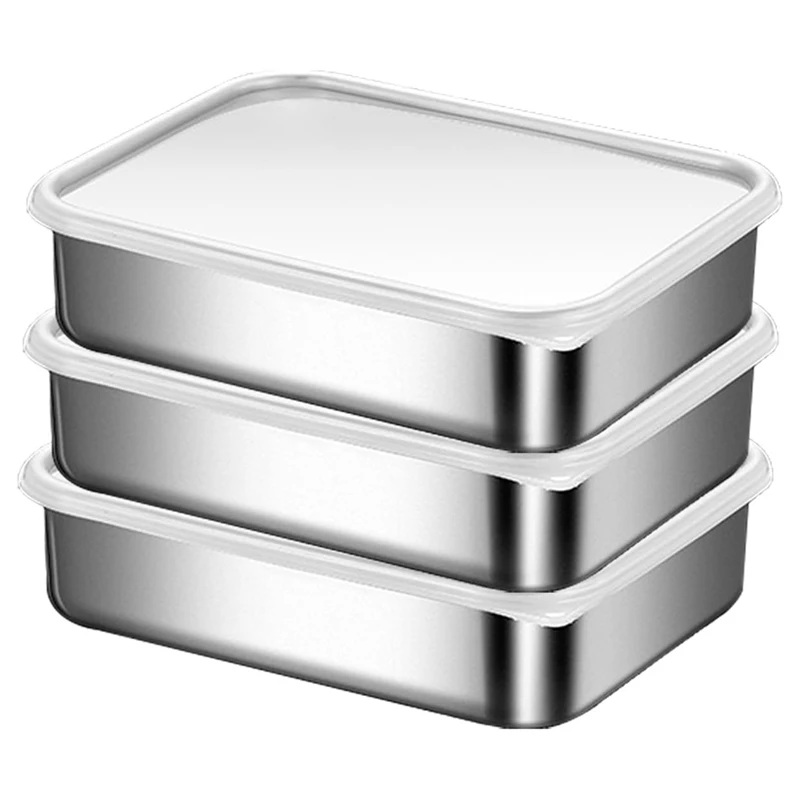 Контейнеры из нержавеющей стали, контейнер для хранения пищевых продуктов, подходит для посудомоечной машины
Контейнеры из нержавеющей стали, контейнер для хранения пищевых продуктов, подходит для посудомоечной машины