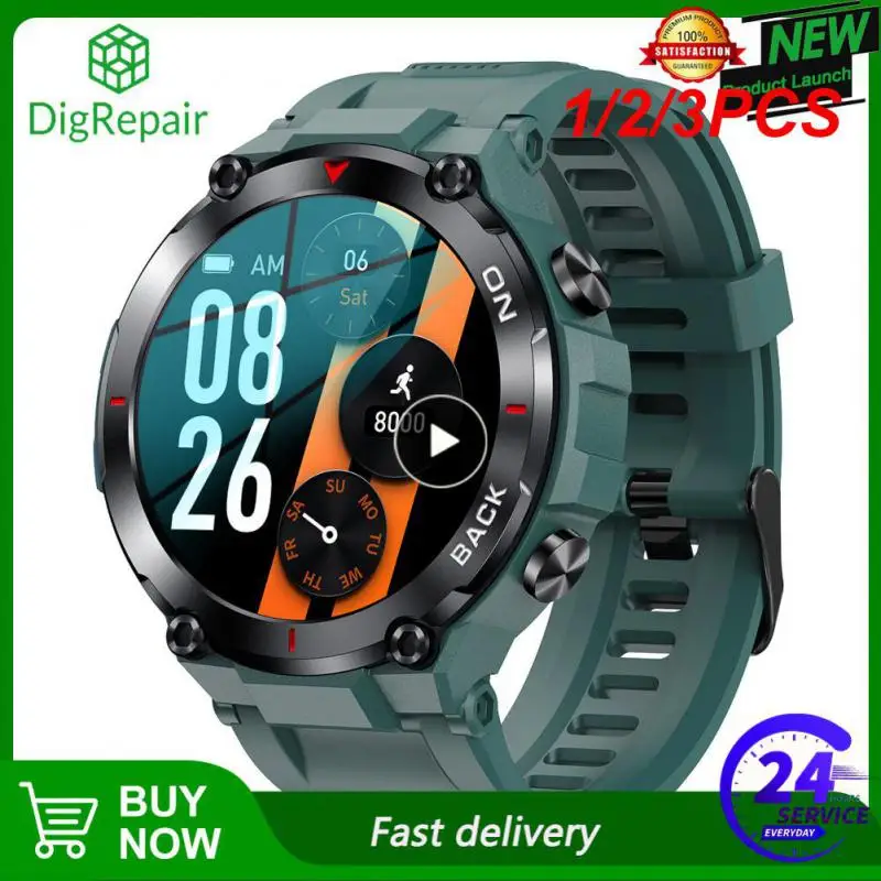 

1/2/3PCS Smart Watch Men 2023 New Outdoor Sports Watches Waterproof Fitness 24-hour Heartrate Blood Oxygen Monitor Smartwatch