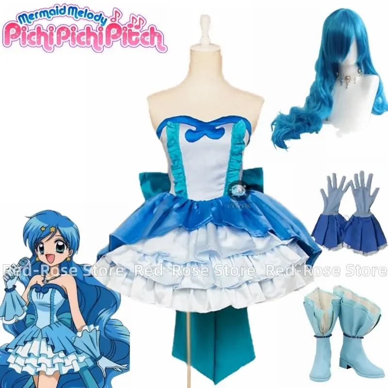 Anime mermaid charm Hanon hobos dress wig cosplay costume with gloves custom size
Anime mermaid charm Hanon hobos dress wig cosplay costume with gloves custom size