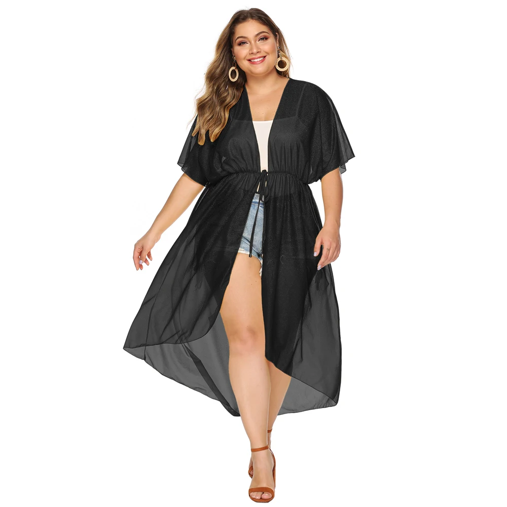 2023 New Women Plus Size Beach Dress Cover Up Black White Swimsuit Bikini Cover Beachwear Bathing Suit Cover Ups for Female
2023 New Women Plus Size Beach Dress Cover Up Black White Swimsuit Bikini Cover Beachwear Bathing Suit Cover Ups for Female