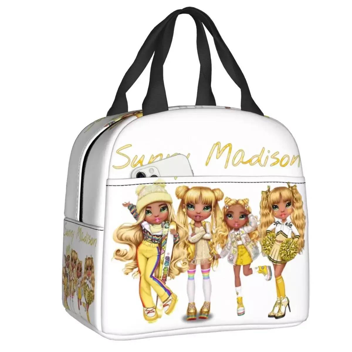 Новинка 2023, сумка-тоут для ланча Rainbow High All Sunny Madison с изоляцией, для женщин, многоразовый охладитель, термальный Ланч-бокс для еды, для школы
Новинка 2023, сумка-тоут для ланча Rainbow High All Sunny Madison с изоляцией, для женщин, многоразовый охладитель, термальный Ланч-бокс для еды, для школы