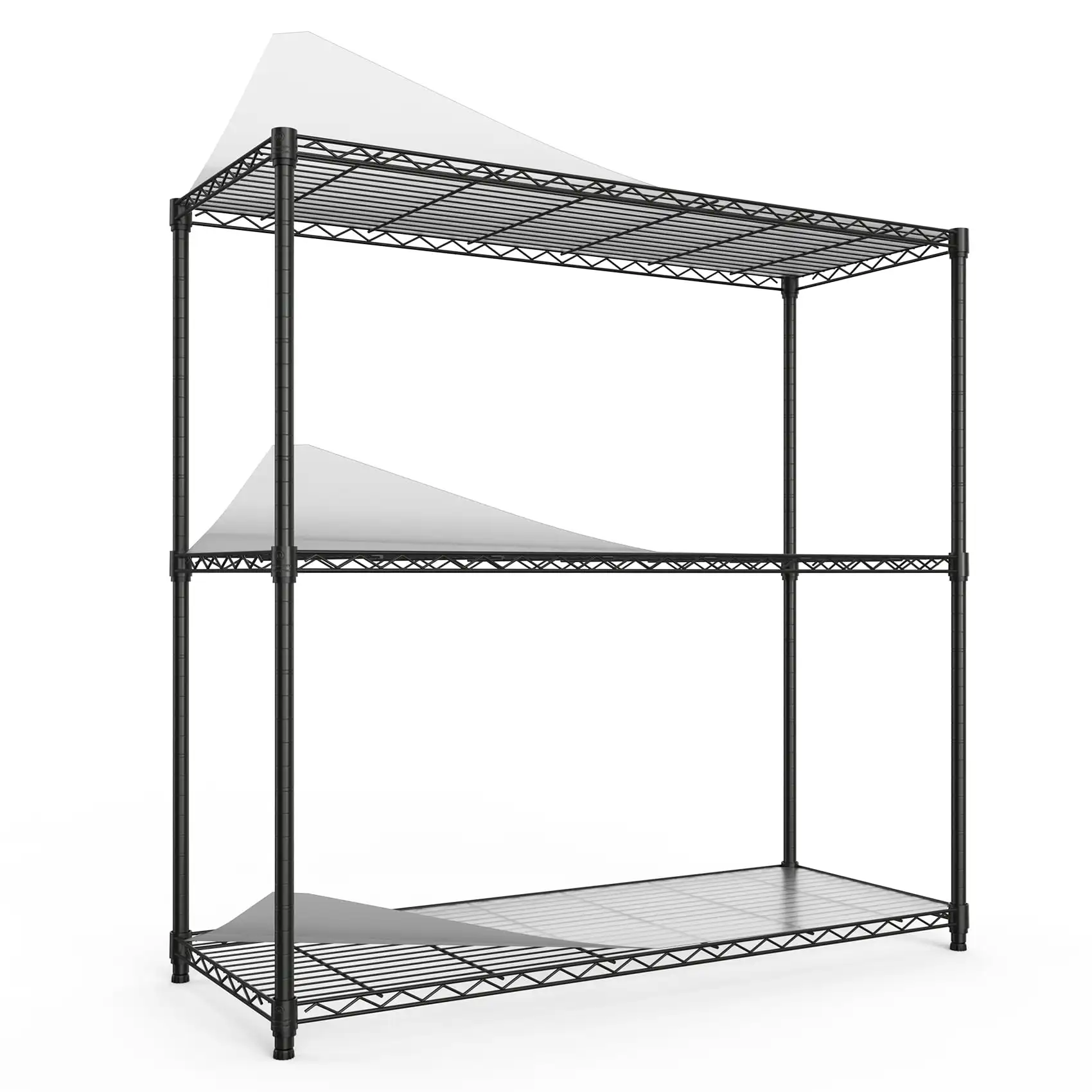Miniyam 3 Tier Wire Shelving Unit, 1050 LBS NSF Adjustable Metal Garage Storage Shelves, Heavy Duty Storage Wire Rack, Black
Miniyam 3 Tier Wire Shelving Unit, 1050 LBS NSF Adjustable Metal Garage Storage Shelves, Heavy Duty Storage Wire Rack, Black