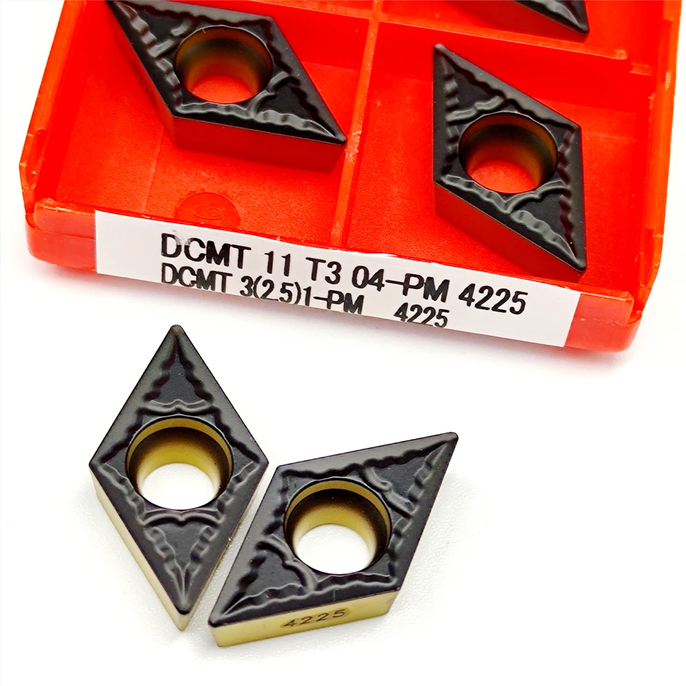DCMT11T304 DCMT11T308 PM 4225 Milling Cutter Turning Tool Lathe Carbide Insert CNC DCMT 11T304 Hard Alloy Blade Cutting Metal
DCMT11T304 DCMT11T308 PM 4225 Milling Cutter Turning Tool Lathe Carbide Insert CNC DCMT 11T304 Hard Alloy Blade Cutting Metal