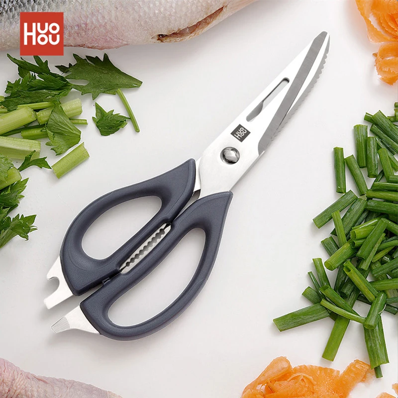 HuoHou Multi-functional Kitchen Scissors Detachable Nut Cracker Bottle Opener Bone Cutter Cook Tool Shear Cut Poult 
HuoHou Multi-functional Kitchen Scissors Detachable Nut Cracker Bottle Opener Bone Cutter Cook Tool Shear Cut Poult
