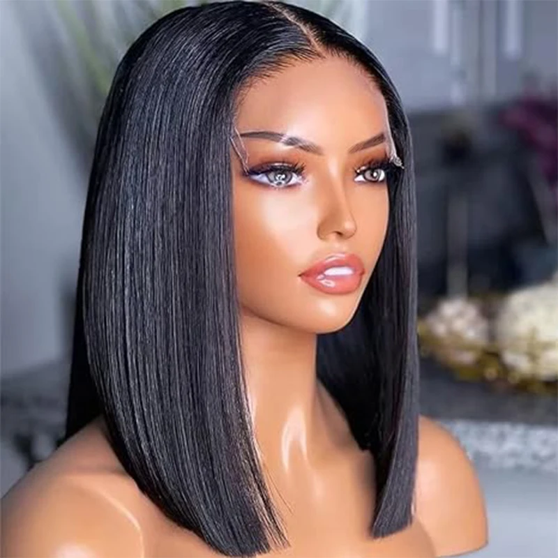 Short Bob Hair Wig Human Hair Brazilian 4x4 Closure Straight Lace Front Wigs For Women Transparent 13x4 Lace Frontal Wig
Short Bob Hair Wig Human Hair Brazilian 4x4 Closure Straight Lace Front Wigs For Women Transparent 13x4 Lace Frontal Wig